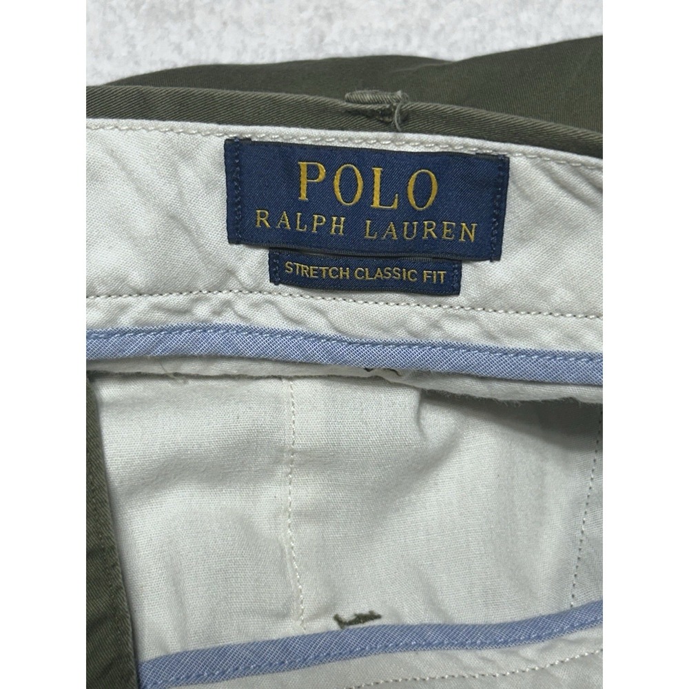 Polo Ralph Lauren Men's 9" Chino Shorts 34 Classic Fit Stretch Skull Crossbones - Picture 4 of 9